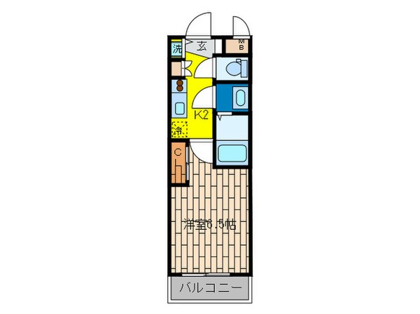 ｽﾜﾝｽﾞｼﾃｨ中之島ｸﾛｽ（203）の物件間取画像